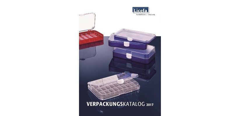 Der Verpackungskatalog 2017 von Licefa kann kostenlos unter www.licefa.de bestellt werden. (Bild: LICEFA Kunststoffverarbeitung GmbH & Co. KG, 2017)