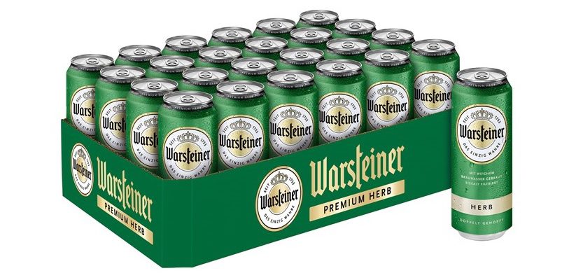 Warsteiner Premium Pilsener in 0,33-Liter Dosen als 24er Tray