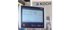 Das neue, intuitive HMI-Bedienpanel der KOCH Pac-Systeme GmbH.
