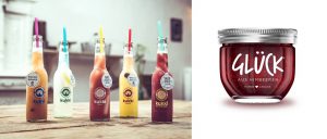 Die Gewinner 2017: Die kukki Cocktails der boozeME GmbH, Berlin und - gleich zweifach ausgezeichnet - die GLÜCK-Marmelade der Privatmarmeladerie Friedrich Göbber, Eystrup.