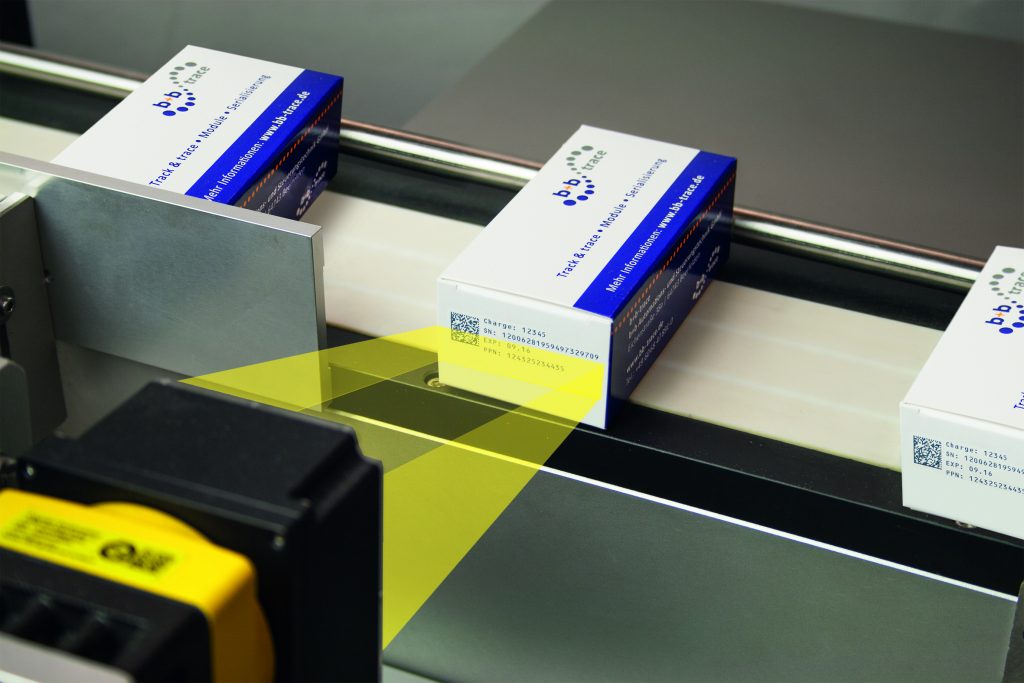 Die LSS-Transporteinheit mit Serialisierungsmodul.