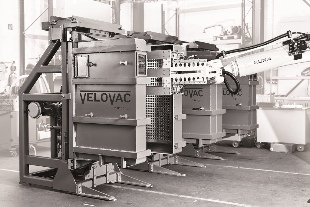 Im Einsatz beim Kunden werden bis zu 100 Säcke pro Stunde mit dem kompletten System abgefüllt.