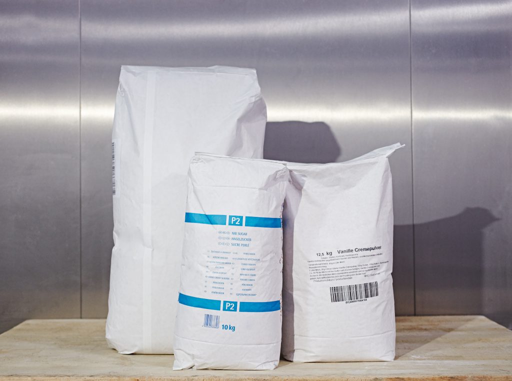 Dank spezieller Schweißtechnik lassen sich Lebensmittel in Papierventilsäcken absolut dicht und staubfrei verpacken.