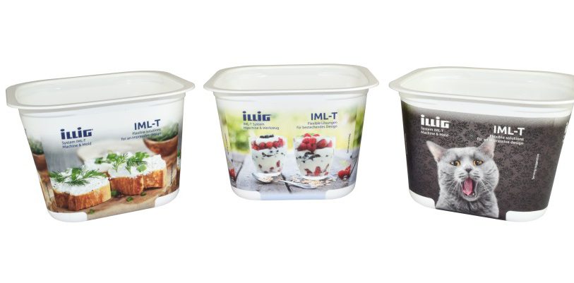 Mit IML-T sind brillant dekorierte Verpackungen für verschiedenste Produktinhalte möglich. Bild: Illig