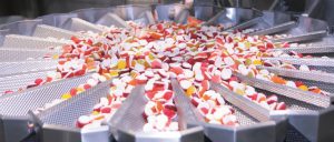 Außer Fruchtgummis kann auch gezuckerte Ware verwogen werden.