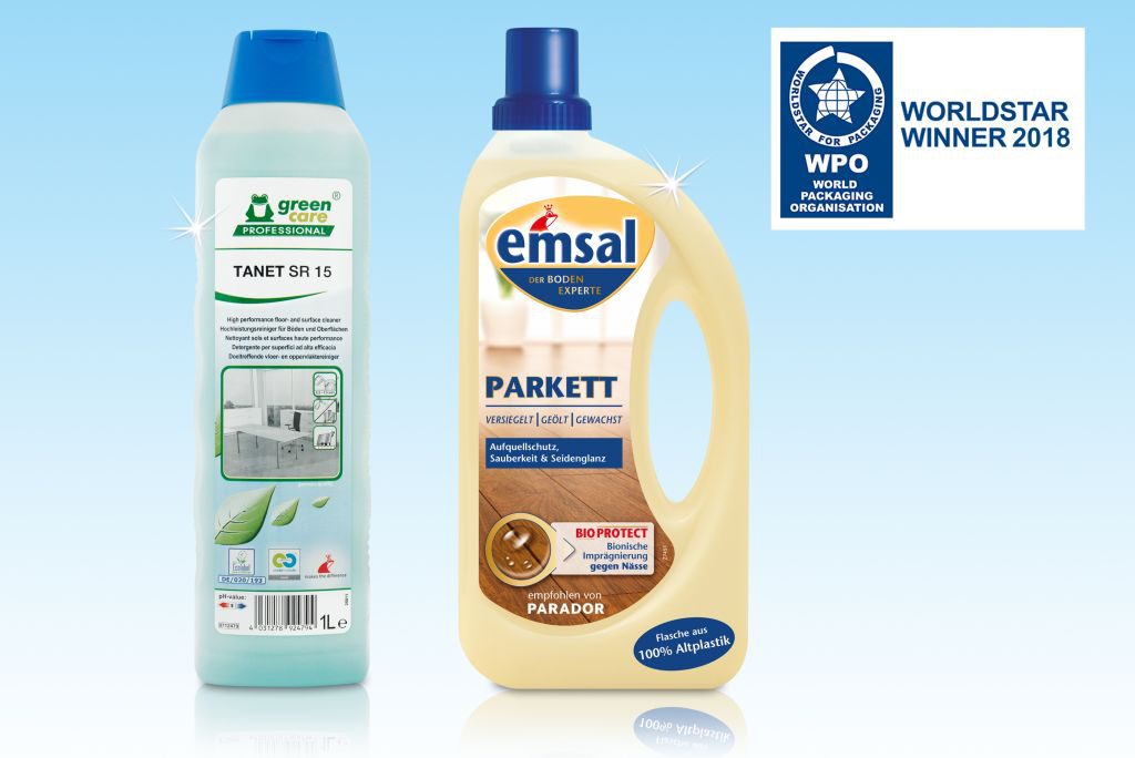 Preisgekrönt: Flaschen aus 100 Prozent Recyclingmaterial.