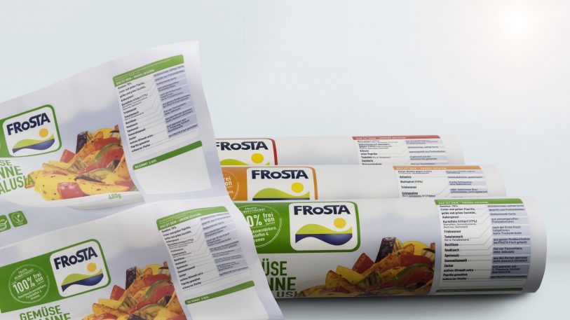 Tiefkühlkostspezialist Frosta hat den Druck seiner Folienverpackungen auf wasserbasierte Druckfarben von Follmann umgestellt.