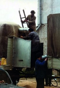 Das Höcker Polytechnik-Team in den 1960er-Jahren.