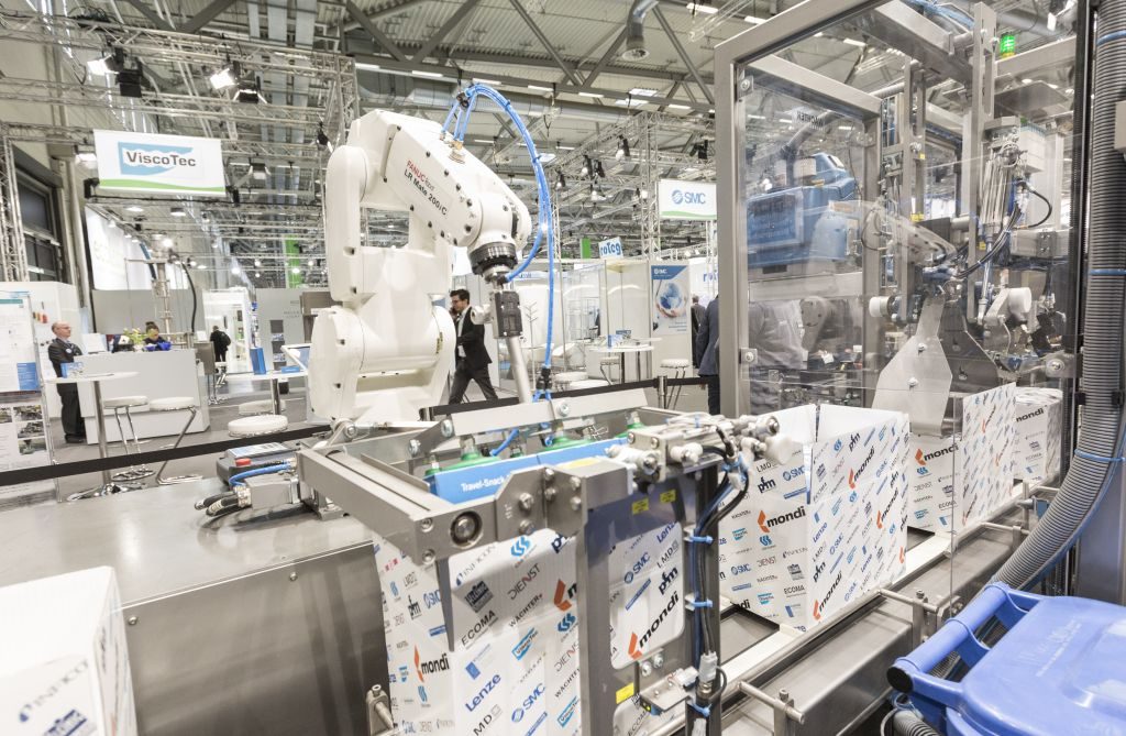 Die Robotik-Pack-Line auf der Anuga FoodTec 2018