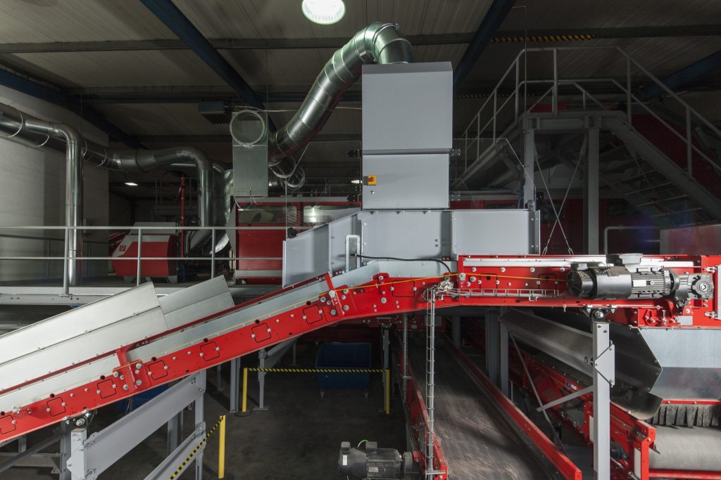 Anlagenaufbau AirLift-System im Westeria-Technikum.