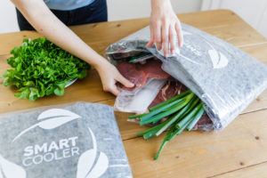 Vlies-Isoliertasche „Smartcooler“ für den Onlineversand gekühlter Lebensmittel