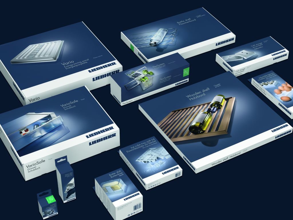 Verpackungsen für das Liebherr-Zubehörsortiment