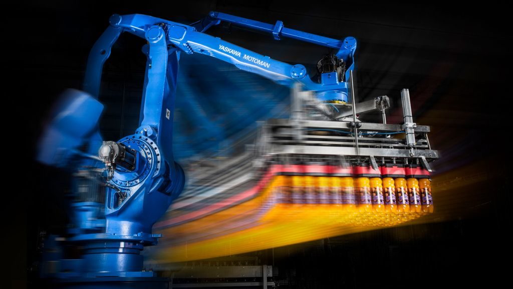 Flaschenhandlingssystem von Yaskawa Europe