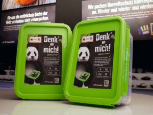 Mehrwegdosen für frische Lebensmittel bei Edeka