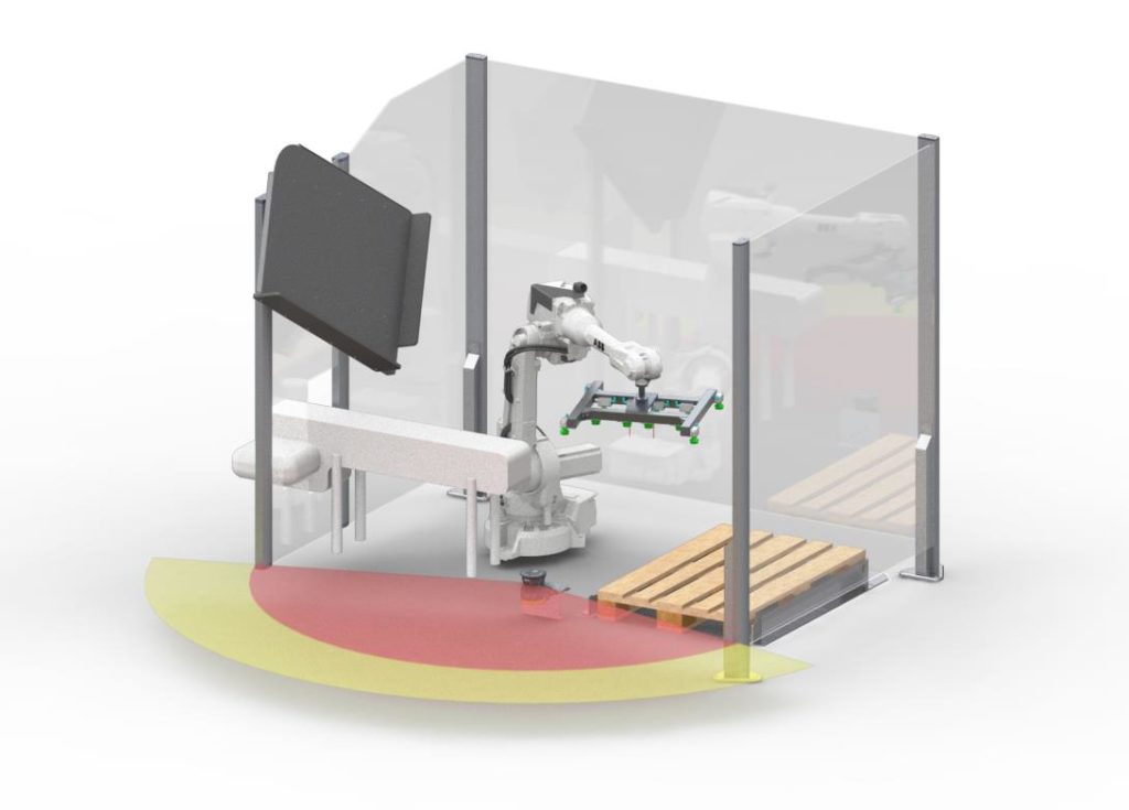 Kollaborativer Robot Palletizer (Bild: Transnova Ruf)