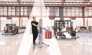 Mobile Hebelösungen von Hovmand zum Rollenhandling