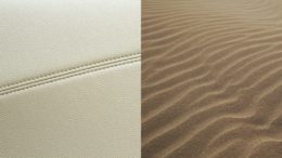 Die neuen Haptiklacke simulieren unterschiedliche Oberfläche wie Leder oder Sand. (Bilder: hubergroup)