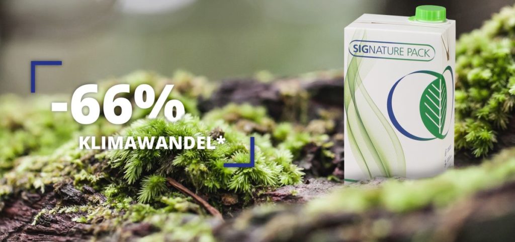 SIG freut sich über den geringen CO2-Fußabdruck des SIGNATURE PACK