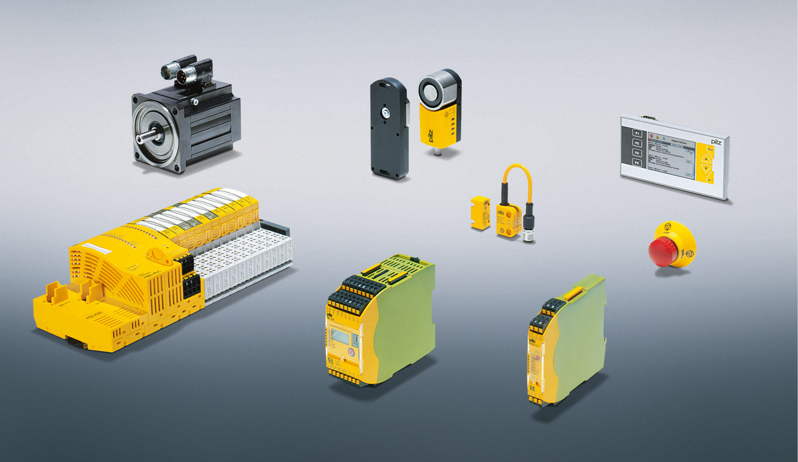 Für die Verpackungsindustrie stehen Lösungen aus den Bereichen Steuerungstechnik, Antriebstechnik, Sensorik und Visualisierung zur Verfügung. (Bild: Pilz GmbH & Co. KG)