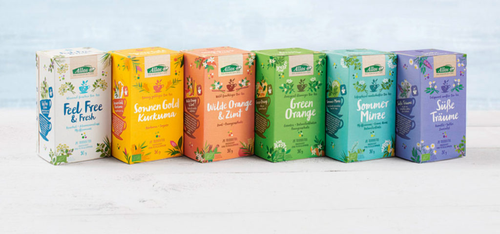 Verpackungsdesign von Hajok Design für Tees von Allos