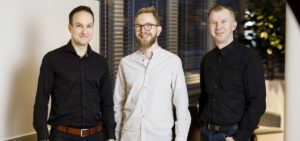 Ilkka Harju, Iiro Numminen und Marko Leiviskä (v.r.)