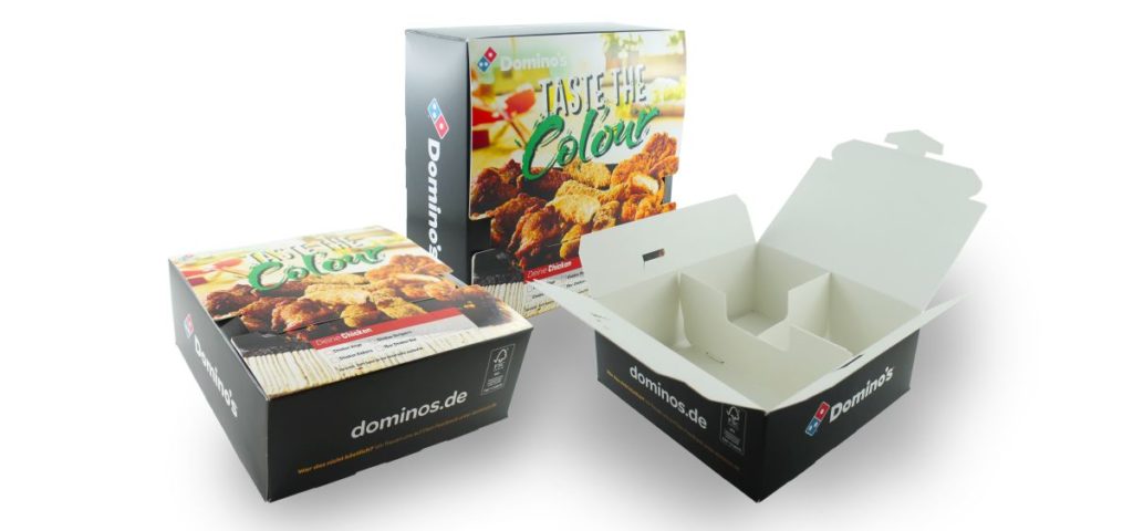 Faltschachtel von Domino's gewann den German Design Award 209