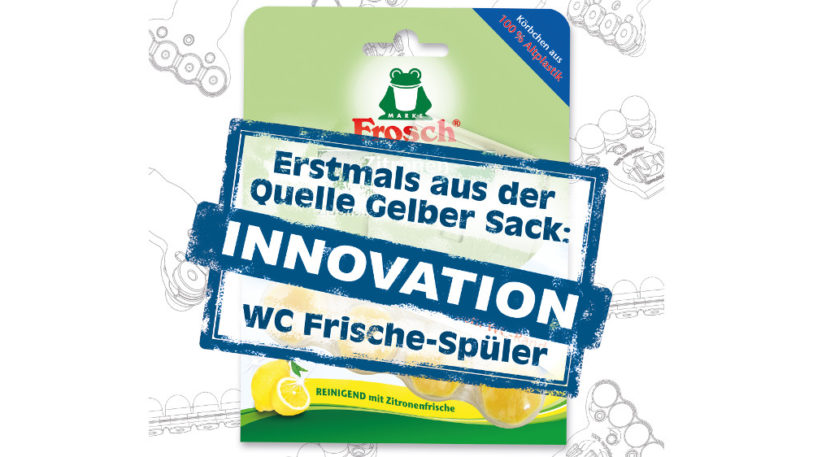 Werner & Mertz will recycelte PET-Schalen für seine WC-Frische-Spüler nutzen