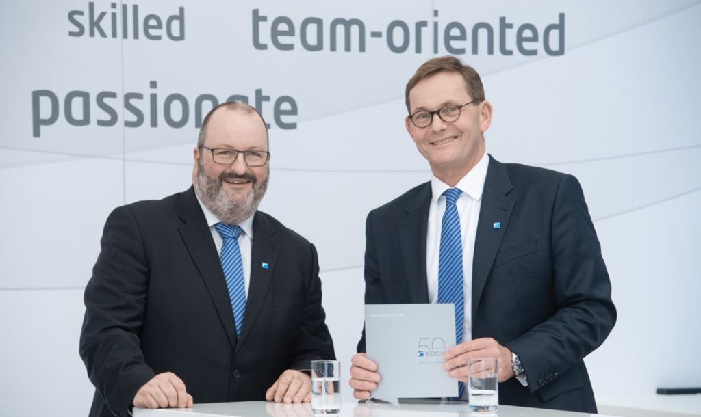 Die KOCH Geschäftsführung Harald Jung und Karl Kappler (von links)