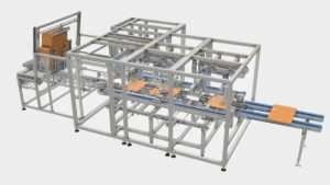 Beim Faltprozess wird der Produktschutz automatisch mit geformt.