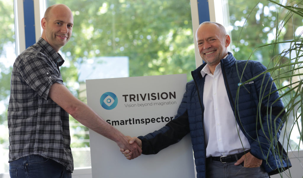 IT consultatnt Steffen Jørgensen from Danish Crown and Founder of TriVision Ole K. Neckelmann (Bild: TriVision)