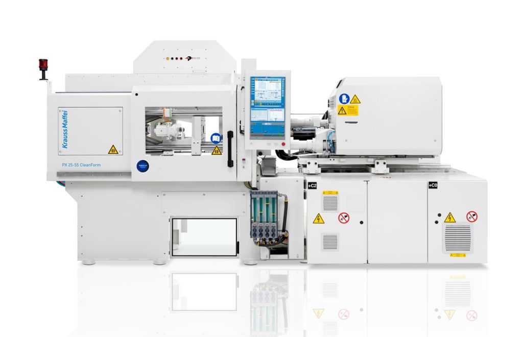 Mikrospritzgießen: Auf der PX 25 mit einer Schließkraft von 250 kN entstehen auf der K Mikro-Membranen aus Flüssigsilikon (LSR)