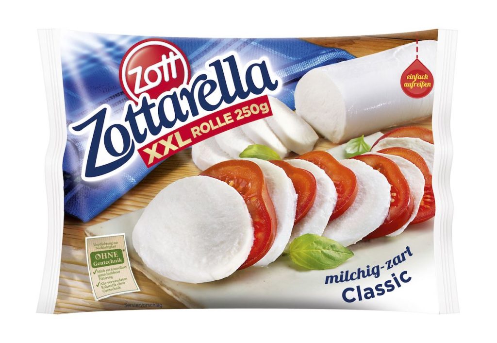 Zottarella-Rolle Mehrschichtverpackung (Bild: Zott)