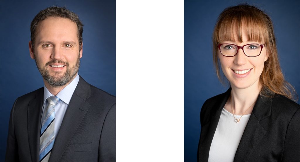 Niklas Voß, stellvertretender Vertriebsleiter & Denise Martha, Marketingleiterin (Bild: FKuR Kunststoff GmbH) 