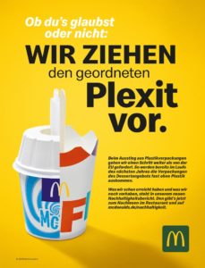 Printanzeige zum Nachhaltigkeitsbericht 2018 (Bild: McDonald's Deutschland)