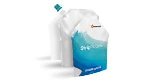 Standbodenbeutel „StripPouch“ aus Monomaterial (Bild: Mondi, PR134)