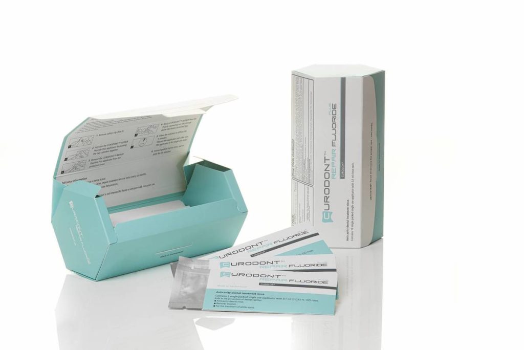 Gewinner Allgemeine Verpackungen, Frischfaser: CURODONT REPAIR FLUORIDE, Verpackungshersteller: K + D, Markeninhaber: Credenti, Kartonqualität: MetsäBoard Prime FBB 330 g/m2 (Bild: Metsä Board)