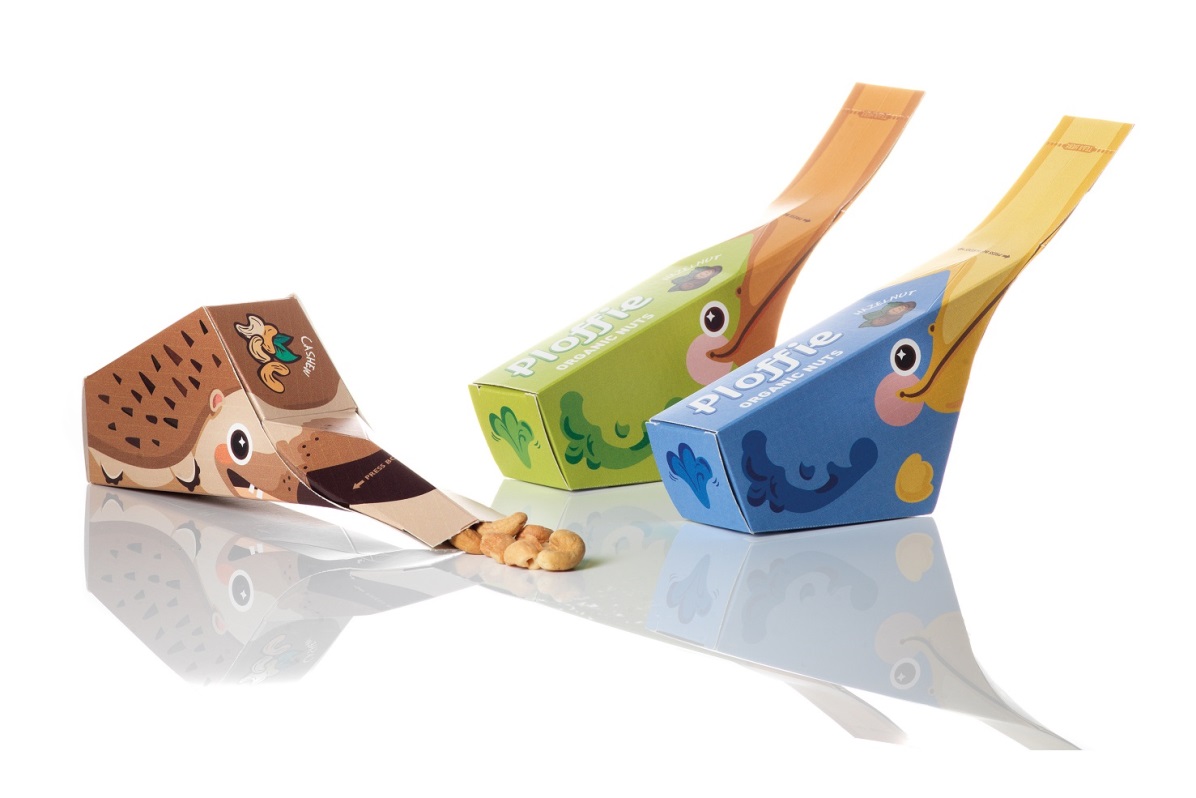 Gewinner„Ploffie“, eine Verpackungslösung aus Karton für Nüsse (Bild: FFI)