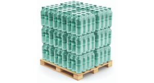 Mit einem kontaktlosen und sparsamen Heißleimauftrag lassen sich Verpackungen sicher und effizient palettieren. (Bild: Robatech GmbH)