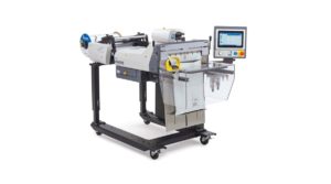Maxibeutel plus hochauflösende Bedruckung, das Verpackungssystem Autobag 650 mit Thermotransferdrucker Autolabel 600. (Bild: Automated Packaging Systems)