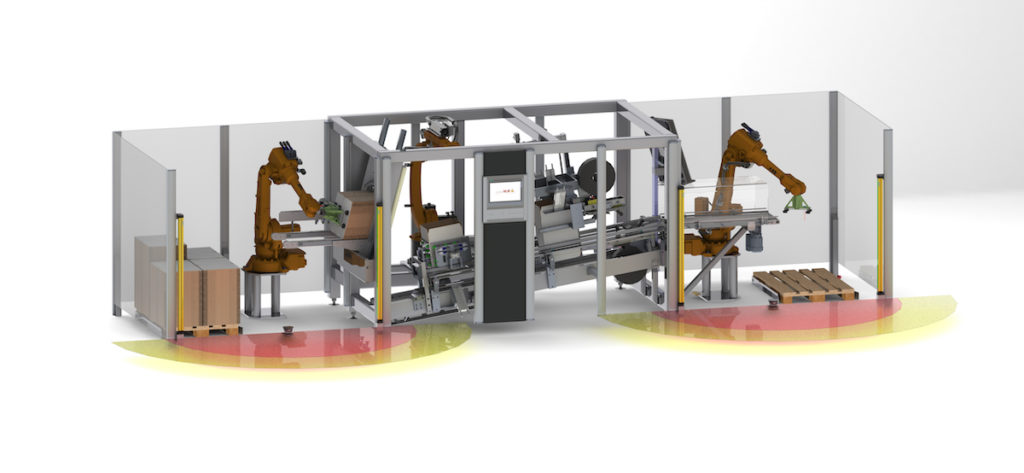 Die Robot-Flexline bietet höchste Flexibilität auf engstem Raum. (Bild: transnova-RUF)