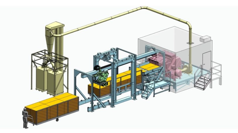 Zerkleinerung großer Polypropylenplatten. (Bild: Getecha)