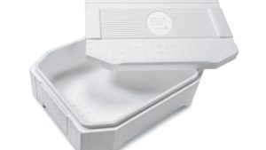 Kunststoffdose aus „Styropor Ccycled“ von Storopack (Bild: Storopack Hand Reichenecker GmbH)