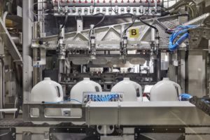 In the UK, Alpla uses 13,000 tonnes of rHDPE annually for the production of milk and juice bottles. (Image: Alpla Werke Alwin Lehner GmbH & Co KG)