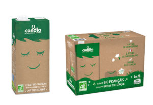 Die aluminiumfreie aseptische Kartonpackung Signature Pack 100 von SIG wurde Anfang des Jahres mit Candia auf dem französischen Markt gelauncht. (Bild: SIG)