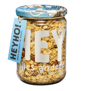 Granola-Müsli in verschiedenen Sorten für das perfekte Frühstück. (Bild: HEYHO GmbH)