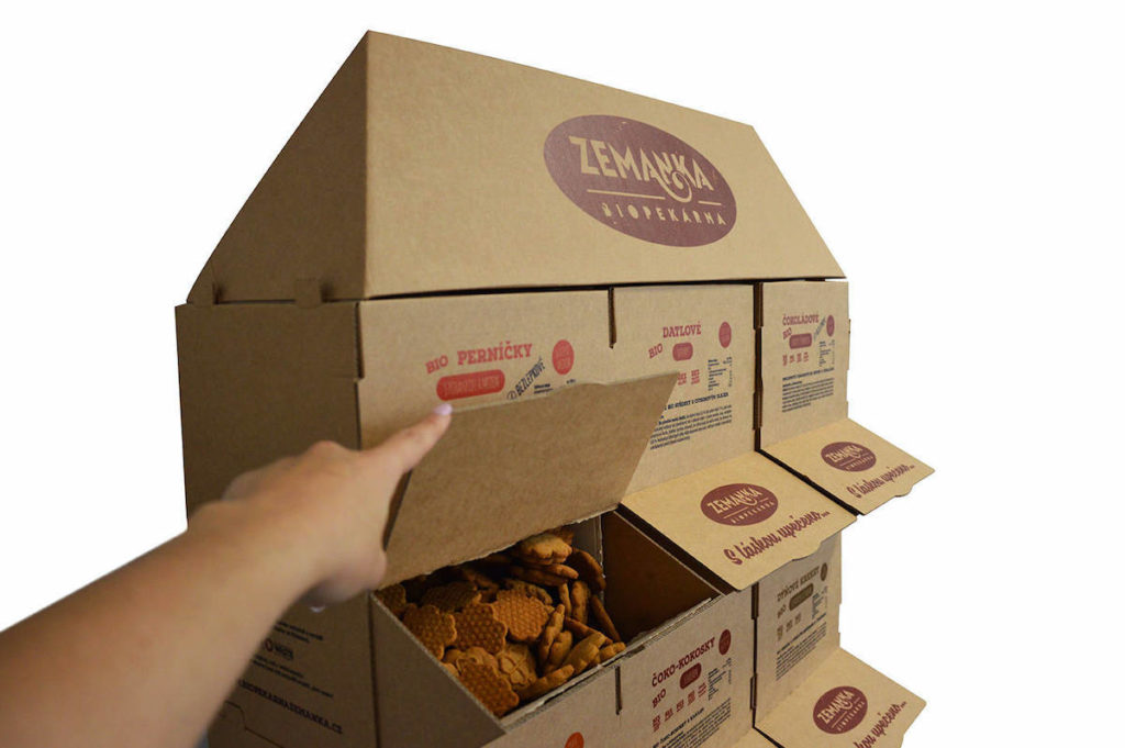 Thimm wurde für die Displays und Verpackungen der Biobäckerei Zemanka mit zwei Wettbewerbspreisen ausgezeichnet: Popai CE Award und Obal roku. (Bild: Thimm Group GmbH + Co. KG)