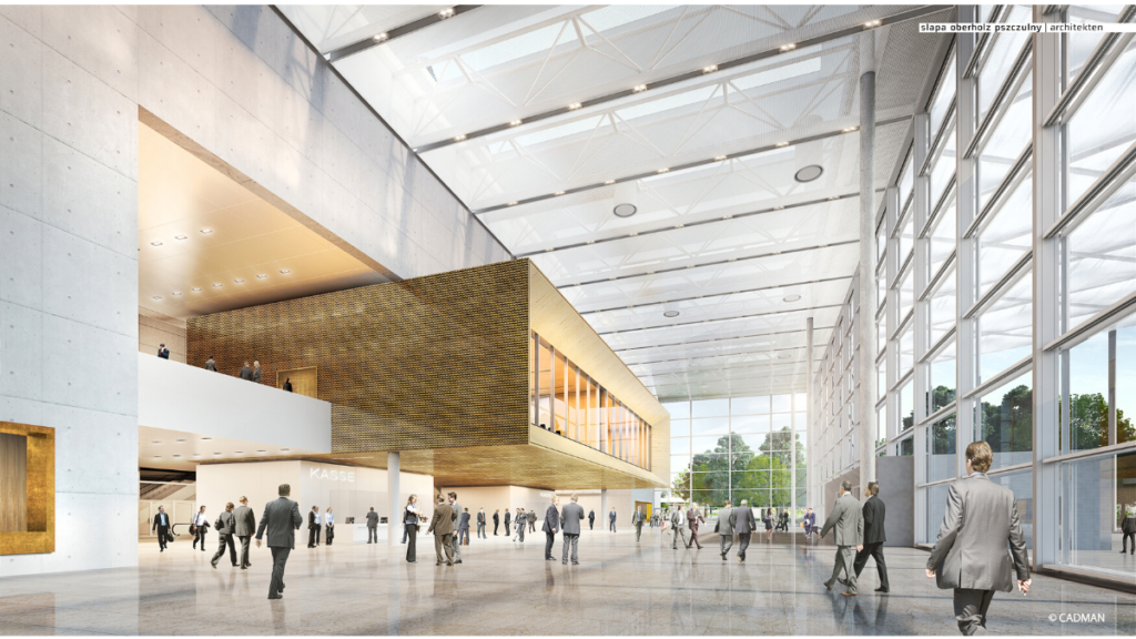 Die „Neue Messe Süd“ bietet moderne Architektur und Technik sowie etwa 500 Quadratmeter mehr Platz. (Bild: Messe Düsseldorf)