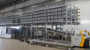 Die neue Micro-Fulfillment-Lösung eignet sich speziell für Händlern mit hohen Durchsatzraten. (Bild: Dematic)