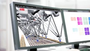 Der neue FlexPacker von ABB ist für den Einsatz mit PickMaster Twin ausgelegt, der marktführenden Robotersoftware von ABB für kameragestützte Pick- und Verpackungsanwendungen.