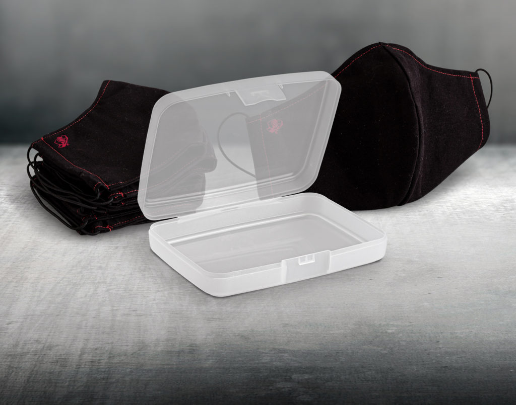 Kunststoffbox für Mund-Nasen-Schutz